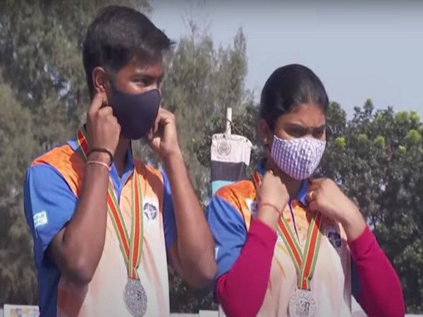 Rishabh Yadav and Jyothi Surekha Vennam (Photo: Screengrab via World Archery's YouTube)