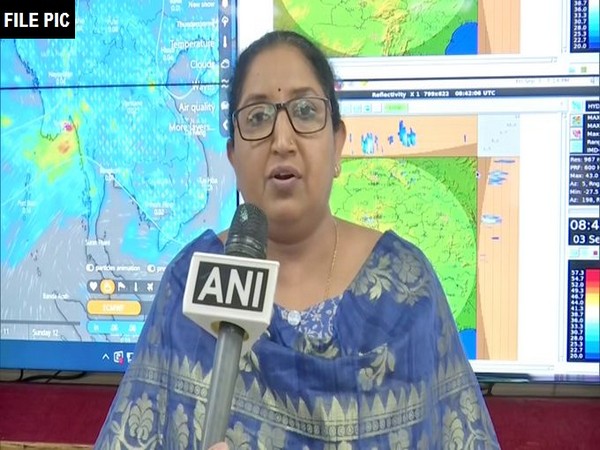 K Nagarathna, Head of Weather Forecasting at IMD Hyderabad speaking to ANI. (File Photo) 