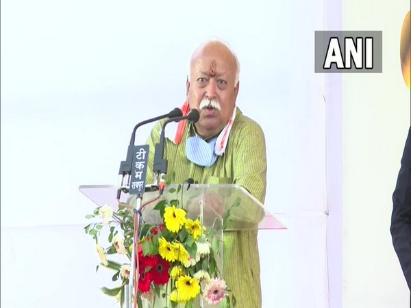 RSS Chief Mohan Bhagwat (Photo:Twitter/ANI)
