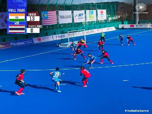 India defeat Thailand by 13-0 (Photo/Hockey India-Twitter)