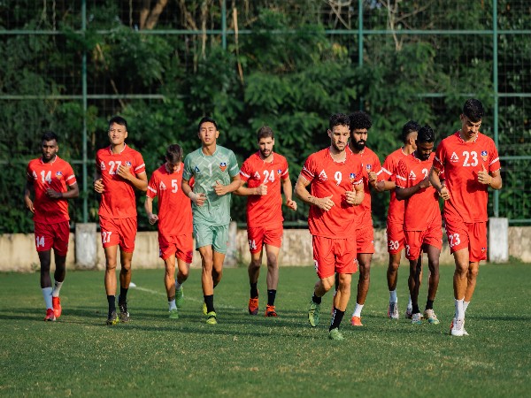 FC Goa  players during training (Photo: Twitter/FC Goa)