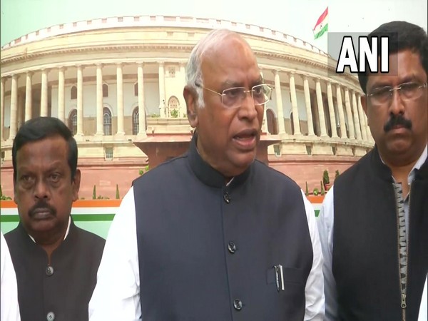 Leader of Opposition in Rajya Sabha Mallikarjun Kharge (Photo/ANI)