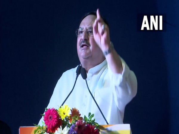 BJP National president JP Nadda addresses gathering in Panaji (Photo/ANI) 