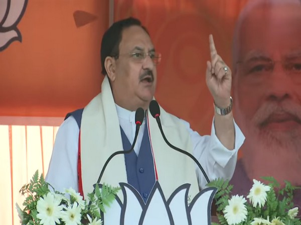 BJP president JP Nadda in Imphal (Photo/ANI)