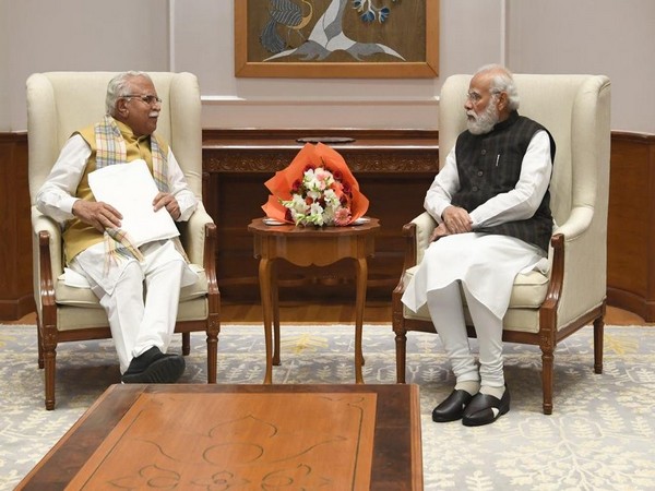 Haryana Chief Minister Manohar Lal Khattar with