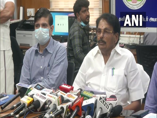 Tamil Nadu revenue and disaster management Minister KKSSR Ramachandran in Chennai. (Photo/ANI)