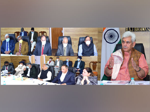 LG Manoj Sinha directs for fast-tracking NEP-2020 implementation in J-K (Picture courtesy: @OfficeOfLGJandK)