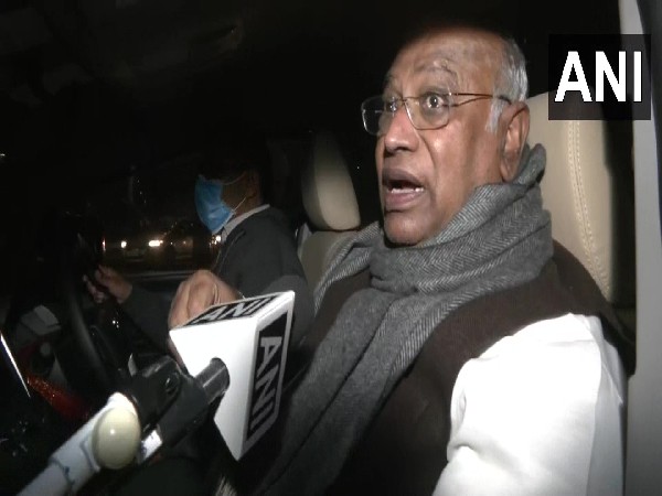 Rajya Sabha Leader of Opposition Mallikarjun Kharge. (Photo/ANI)
