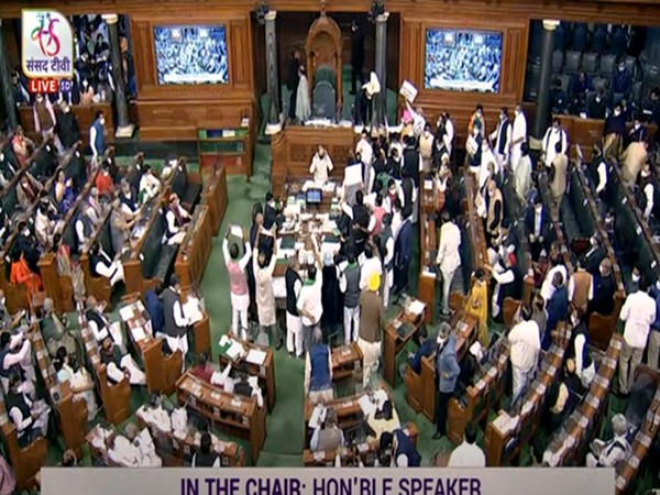 Lok Sabha adjourned till 12 Noon (Pic credit: Sansad TV)