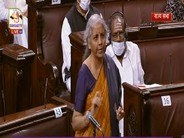 Finance Minister Nirmala Sitharaman (Photo courtesy: Sansad TV)