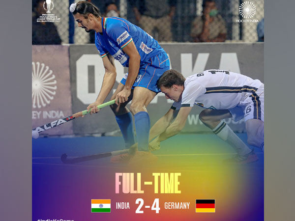 India in action against Germany (Photo: Twitter/Hockey India)