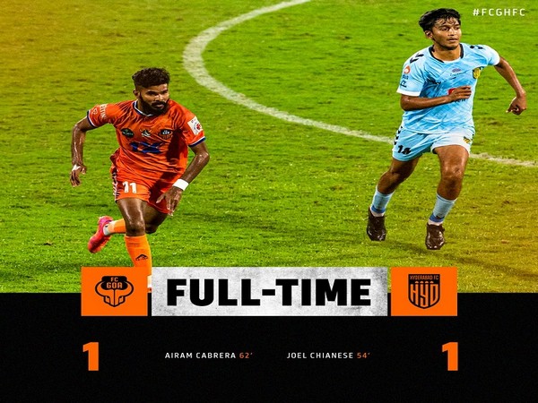 FC Goa played a 1-1 draw with Hyderabad FC (Image: FC Goa's Twitter)