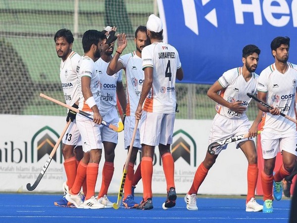 Indian men's hockey team in action (Hockey India's Twitter)