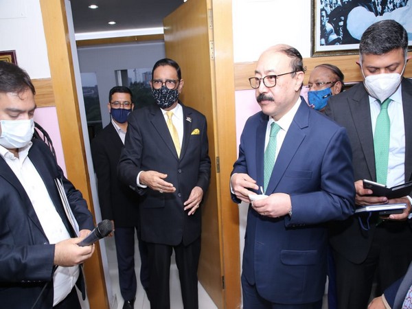 Foreign Secretary Harsh Vardhan Shringla called Obaidul Quader, Minister of Road Transport and Bridges (Photo Credit: Twitter/India in Bangladesh)
