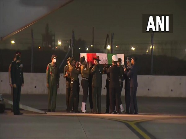 The Indian Air Force (IAF) aircraft from Sulur arrives at Palam airbase (Photo/ANI)