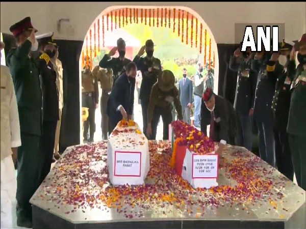 Funeral procession of CDS Rawat reaches crematorium