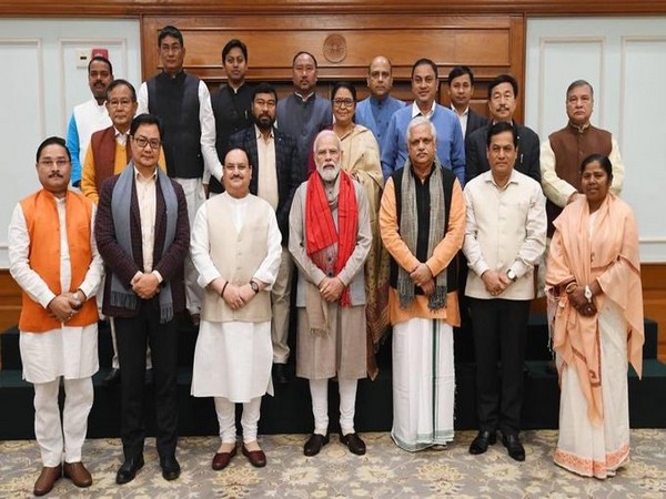 A delegation of BJP MPs from Northeast met Prime Minister Narendra Modi. (Pic credit: BJP MP Dilip Saikia)