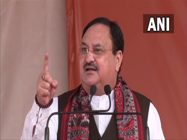 BJP president JP Nadda in Uttar Pradesh's Etah (Photo/ANI)