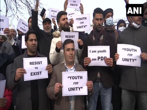 Visual from protest site (Photo/ANI)