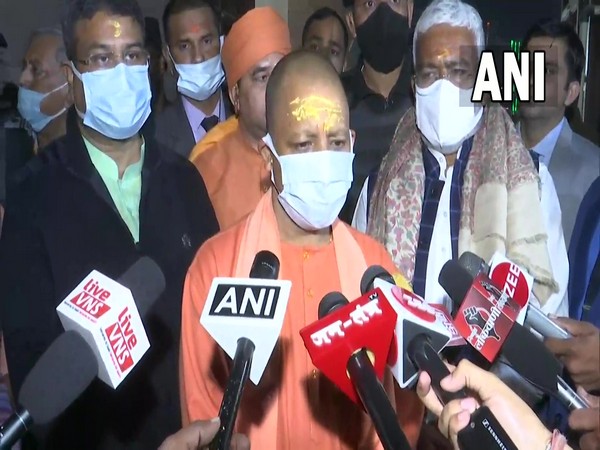 Chief Minister Yogi Adityanath in Varanasi (Photo/ANI)
