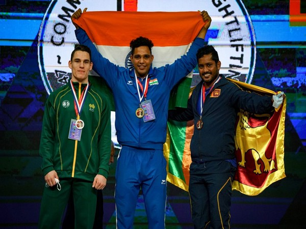 Ajay Singh on the podium (Photo: Twitter/SAI Media)