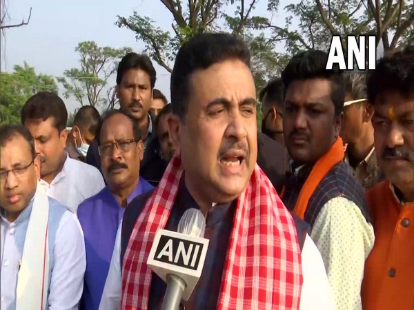 BJP leader Suvendu Adhikari at Singur (Photo/ANI)