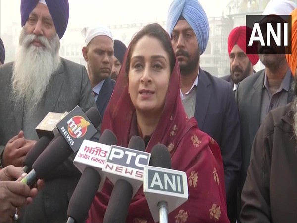  SAD leader Harsmirat Kaur Badal. (Photo/ANI)