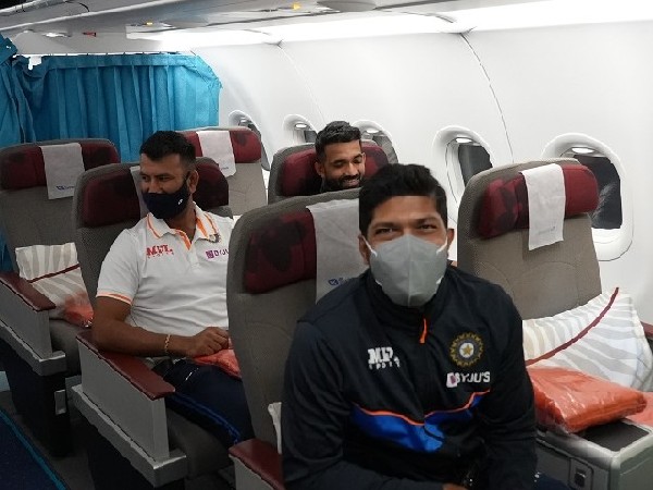 Cheteshwar Pujara, Ajinkya Rahane and Umesh Yadav (Image: BCCI)