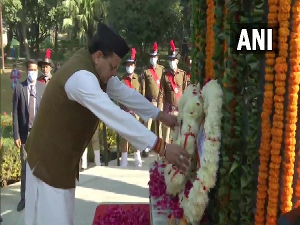 Uttarakhand Chief Minister Pushkar Singh Dhami in Dehradun on Thursday. (Photo/ANI)
