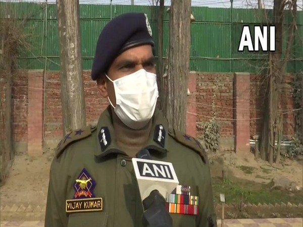 IGP Kashmir Vijay Kumar speaking to ANI on Thursday. (Photo/ANI)