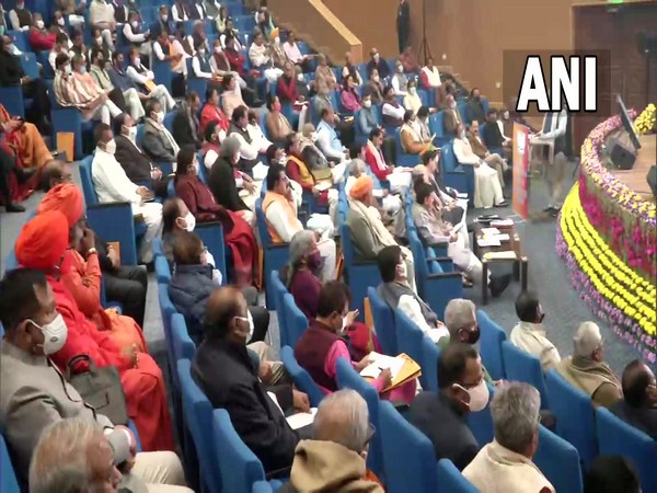 Visuals from BJP's parliamentary party meeting (Photo/ANI)