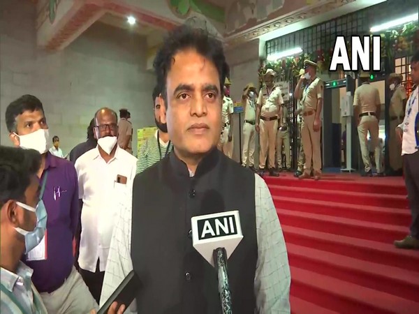 Karnataka Minister for Science and Technology Ashwathnarayan CN speaking to ANI on Thursday. (Photo/ANI)
