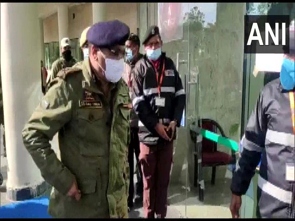 Jammu and Kashmir DGP Dilbag Singh reaches Shri Mata Vaishno Devi Narayana Superspeciality Hospital  (Photo/ANI)