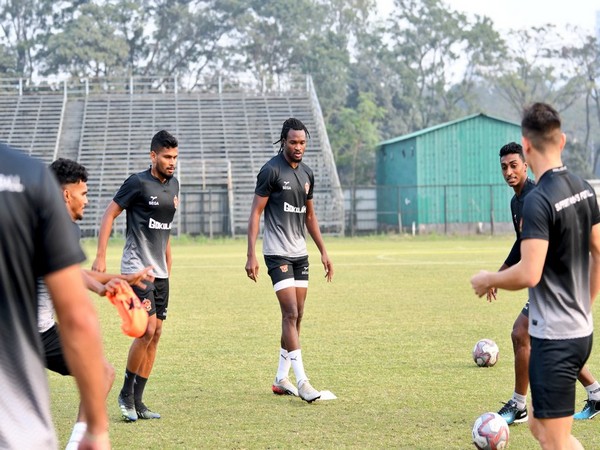 Gokulam Kerala FC players in training (Photo: Twitter/I-League)