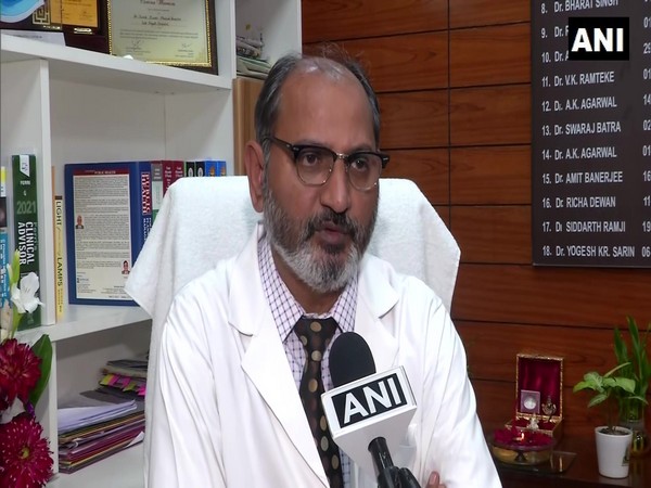 Lok Nayak Jai Prakash Narayan Hospital, MD, Dr Suresh Kumar speaks to ANI (Photo/ANI) 