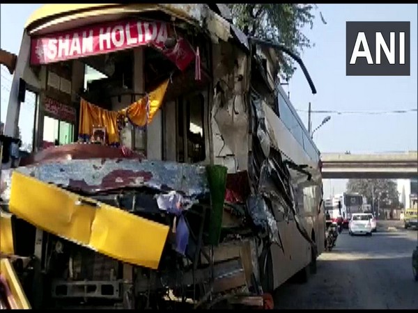 Bus accident near Healing Touch Hospital on Haryana's Ambala-Delhi highway