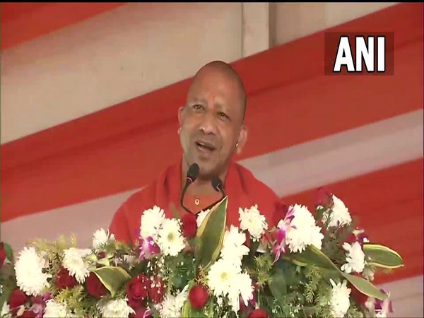 Uttar Pradesh Chief Minister Yogi Adityanath in Sitapur (Photo/ANI)