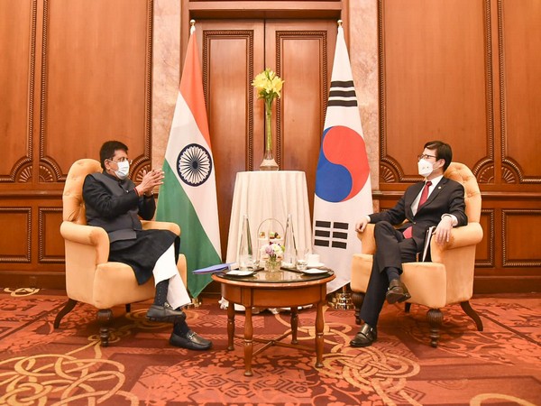 Piyush Goyal meets Korean Trade Minister Yeo Han-koo (Photo/@PiyushGoyal)