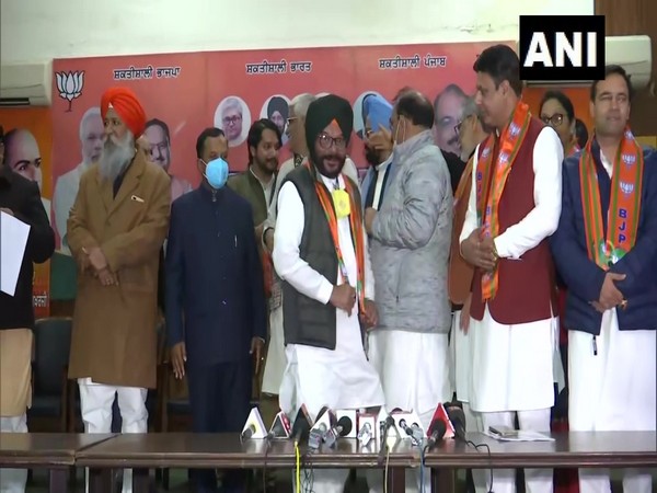 Jaswinder Singh Dhaliwal, cousin brother of Punjab CM Charanjit Singh Channi joins the BJP (Photo/ANI)