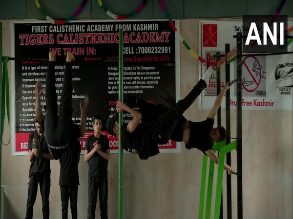 J-K's first callisthenics academy comes up in Srinagar. (ANI/Photo)