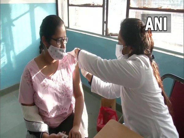 Children getting vaccinated in Chandigarh (Photo/ANI)