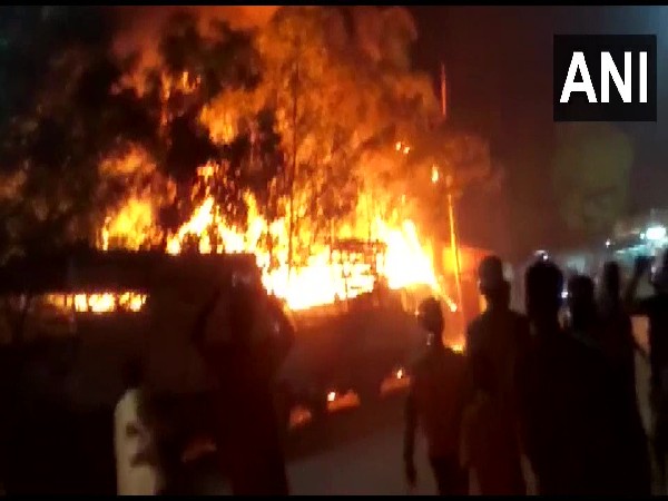 Visual from fir at Mahrashtra's Thane (Photo/ANI)