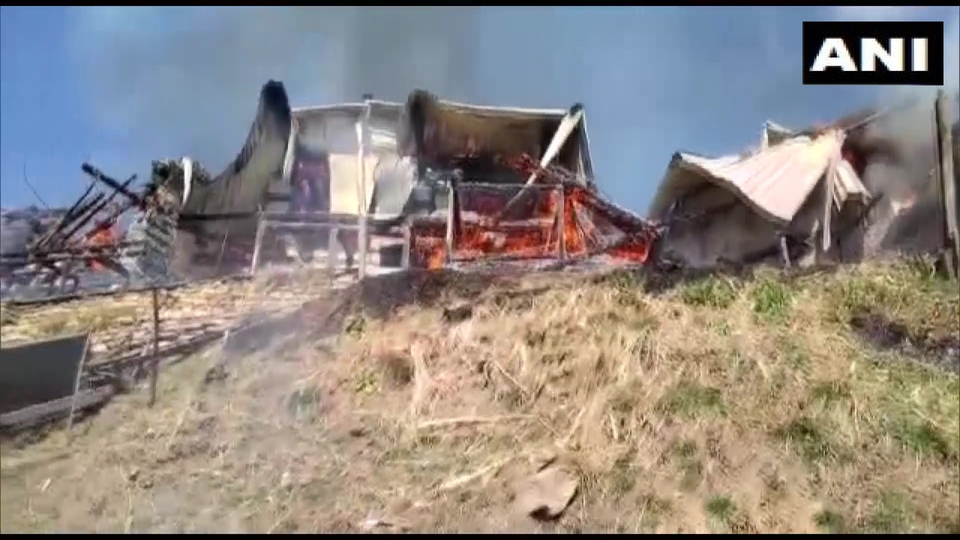 Visual of fire in Shimla (Photo/ANI)