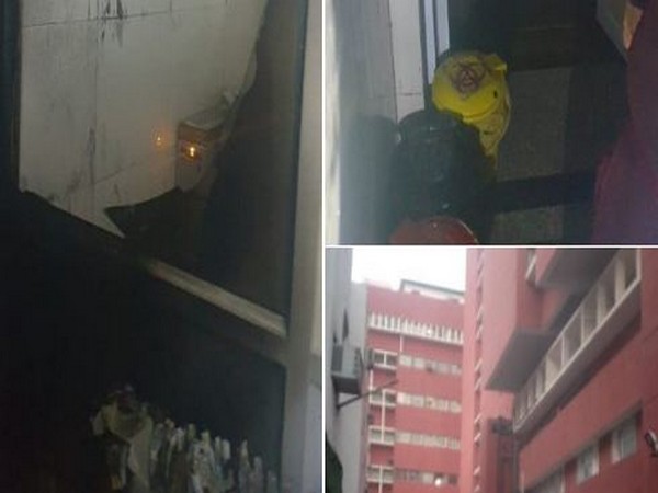 Visual from AIIMS where fire took place on Saturday. (Photo/ANI)