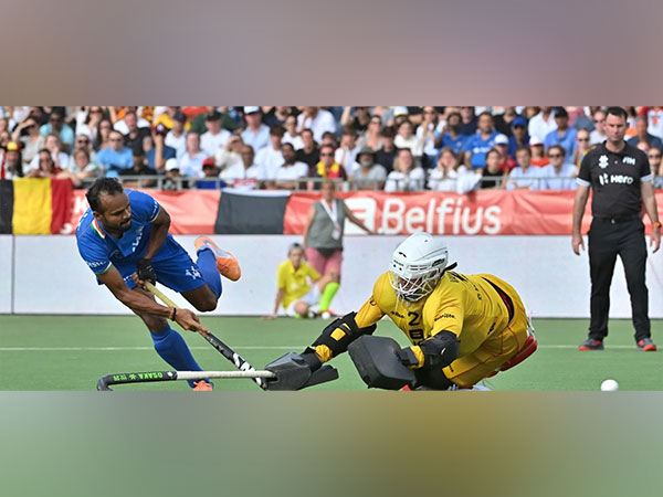 Lalit Upadhyay in action against Belgium during FIH Pro League (Image: HI Image)