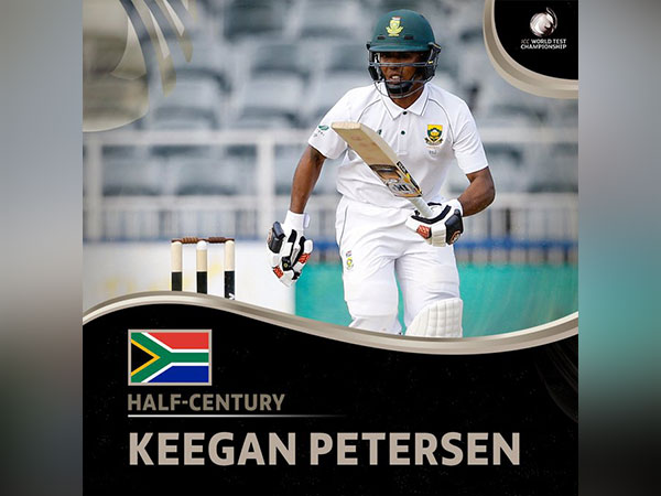 Proteas batter Keegan Petersen (Photo/ ICC Twitter)