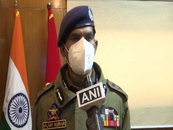 Inspector General of Police Kashmir Vijay Kumar (Photo/ANI)