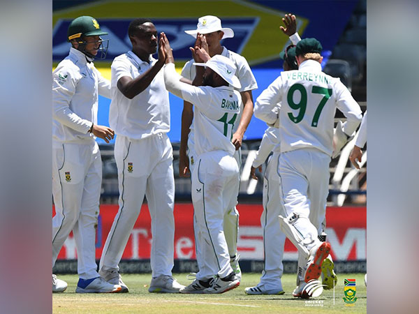 South African players celebrating a wicket (Image: CSA)