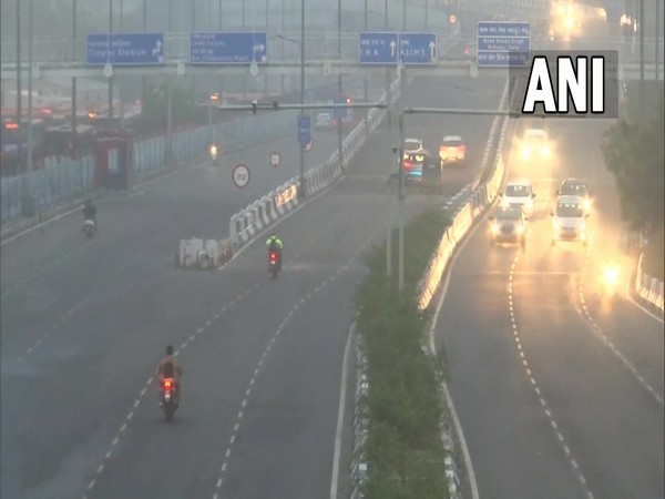 A visual near Jawaharlal Nehru Stadium. (Photo/ANI)