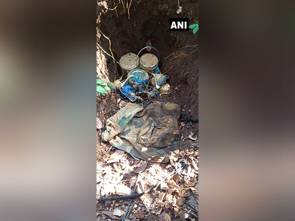 Recovered Maoist dump with 5 IEDs 